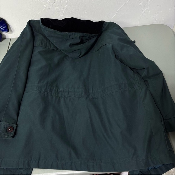 Westbound Women's Large Green Coat Lined Hooded Zip Button Winter FLAW - Picture 10 of 12